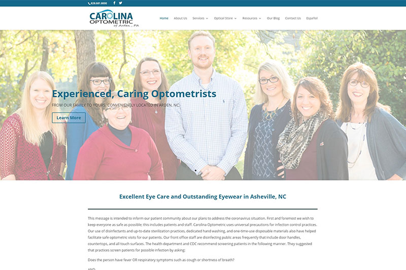 carolina optometric desktop large portfolio